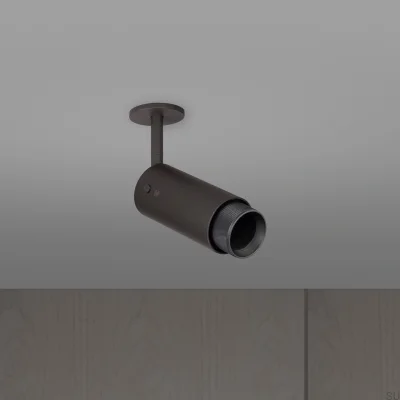 Farol auxiliar ajustável Exhaust Cross, aço grafite com detalhes em bronze queimado