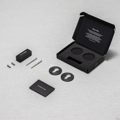 Placa de cilindro Euro 35mm Aço Gunmetal Padrão Britânico