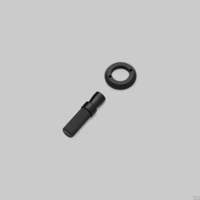 Conjunto decorativo para o interruptor Detail Linear Steel Black.