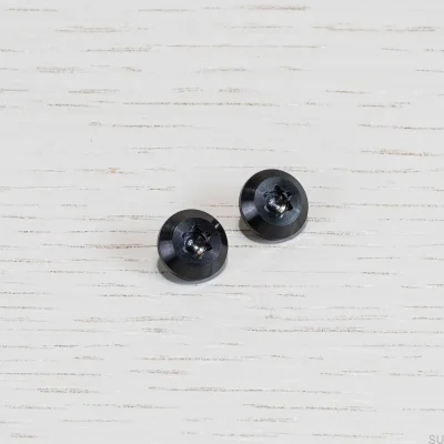 Parafuso de cabeça longa Torx linear em tom de metal escuro