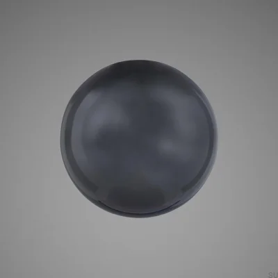 Abajur de vidro soprado grande fumê em formato de globo
