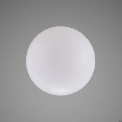 Abajur grande em vidro soprado cor de globo leitoso