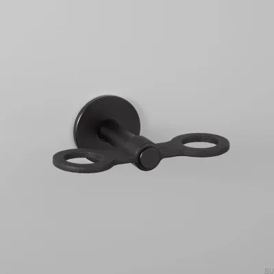 Suporte para sabonete líquido Welder’s Black Double Cast em aço 140