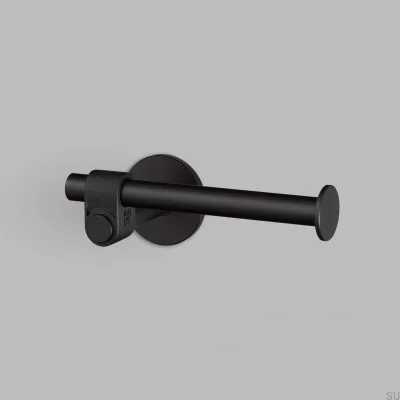 Porta-papel higiênico de aço fundido preto para soldador