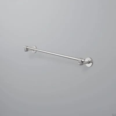 Suporte para toalhas em aço fundido 600 prateado