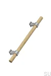 557030160-052/66--Uchwyt-meblowy-podłużny-Bond-Wood-160-Drewniany-Dębowy-Srebrny-Furnipart-Skandynawskie-Uchwyty_1