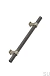 557030320-056/32--Uchwyt-meblowy-podłużny-Bond-Wood-320-Drewniany-Dębowy-Czarny-ze-Złotym-Szczotkowanym-Furnipart-Skandynawskie-Uchwyty_1
