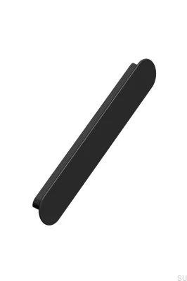 Puxador alongado para móveis Miro 160, metal, preto fosco