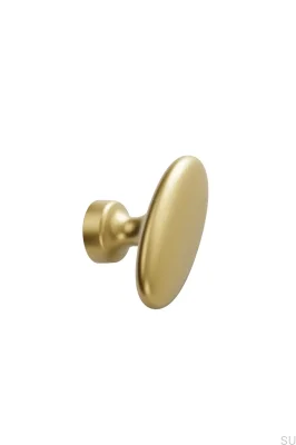 Puxador de metal para móveis T-Bar Baron 60, dourado escovado escuro.