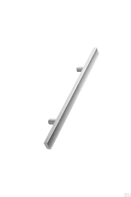 Puxador longo Calliope 320 para móveis, aço, prata, polido