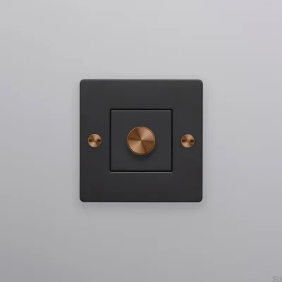 Luminária LED Cross 1G 250W Aço Preto Dimmer com Efeito Pôr do Sol Quente - Padrão Europeu
