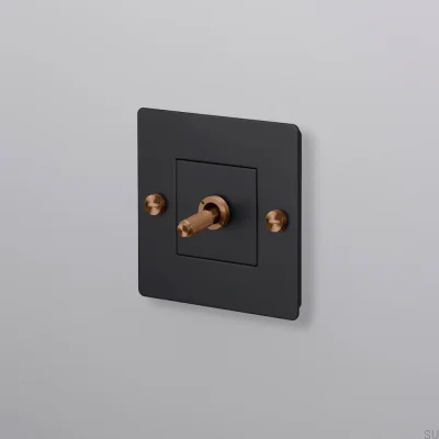Switch único sem logotipo Cross 1G Preto com Warm Sunset Padrão Europeu