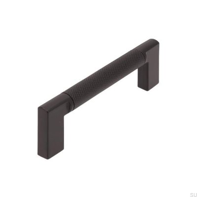 Puxador de móvel oblongo 2457 96 Metal Black Mat