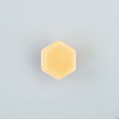 Puxador de chuveiro hexagonal de vidro bege