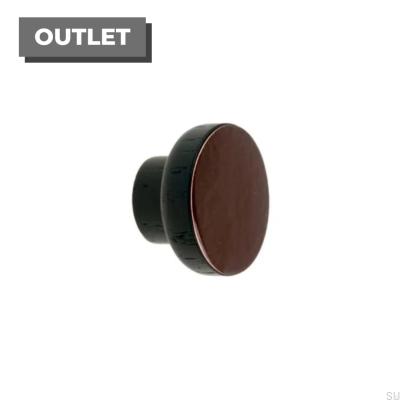 Puxador para móveis Simples Preto 40 Madeira Esmaltado Marrom Escuro