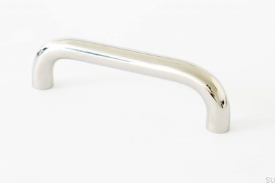 Puxador longo para móveis Grip 143, aço inoxidável polido