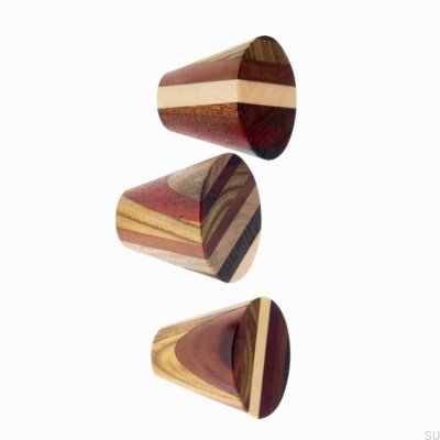 Puxador de madeira para móveis Stratum 30, óleo duro, incolor, semibrilhante