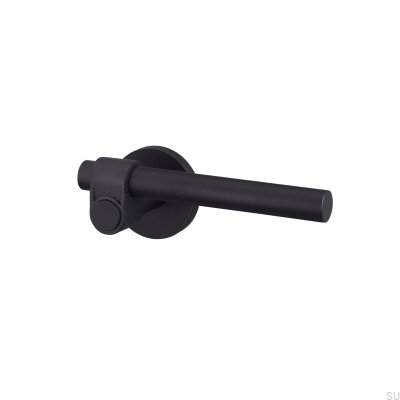 Puxador de porta preto para soldador em aço fundido 38