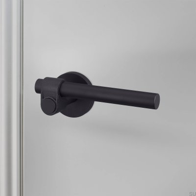 Puxador de porta preto para soldador em aço fundido 38