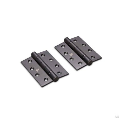 Dobradiças para portas, 102 x 76 x 3 mm, latão bronze queimado (conjunto de 2)