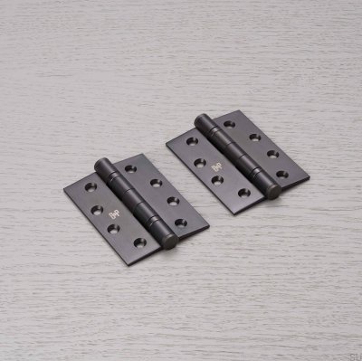 Dobradiças para portas, 102 x 76 x 3 mm, latão bronze queimado (conjunto de 2)