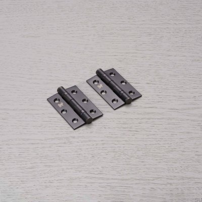 Dobradiças para portas, 76 x 51 x 2 mm, latão bronze queimado (conjunto de 2)