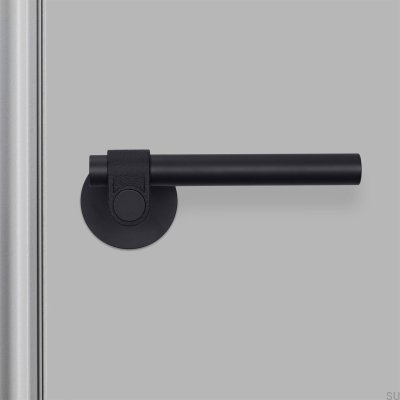 Puxador de porta preto para soldador em aço fundido 38