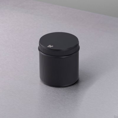 Batente de porta linear autoportante em aço, para soldador, preto.