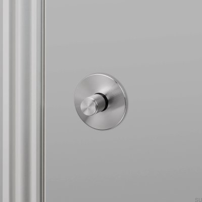 Fechadura de maçaneta Linear em Aço Prateado