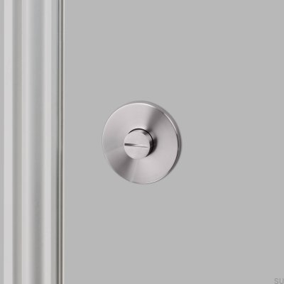 Fechadura de maçaneta Linear em Aço Prateado