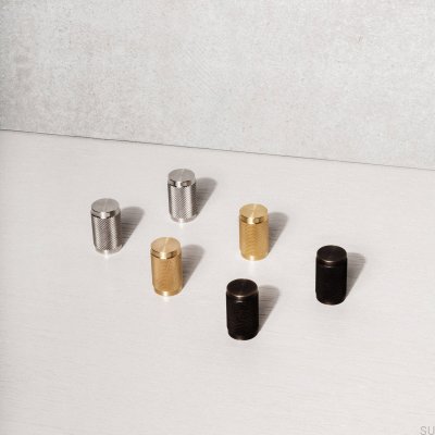 Puxador de móveis Cross 20, aço, preto (conjunto de 2)