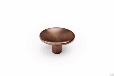Puxador para móveis Disc 38, metal, marrom, escovado