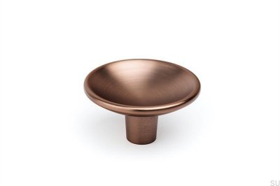 Puxador para móveis Disc 50, metal, marrom escovado