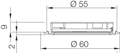 Refletor LED Stella Flat 3000K IP44 3W Branco
