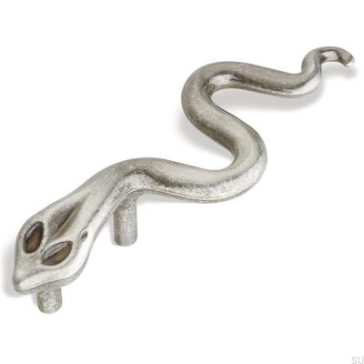 Puxador de móvel oblongo Orm Snake Antique preto