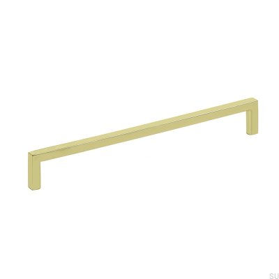 Puxador de móvel alongado Soft 192 Ouro polido