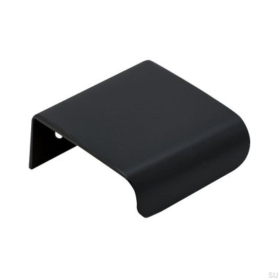 Puxador de móvel rebordo Lip 40 Metal Black Matt