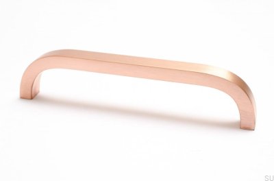 Puxador de móvel Slim 128. Cobre, escovado.
