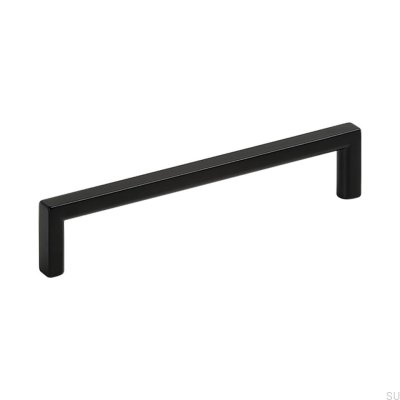 Puxador de móvel alongado Soft 128 Metal Black