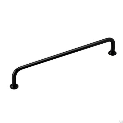 Puxador para móveis oblongo 1353 128 Metal preto