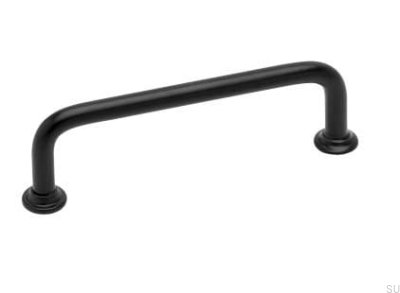 Puxador para móveis oblongo 1353 87 Metal preto