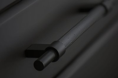 Puxador de móveis longitudinal Pitch 128 Alumínio Preto